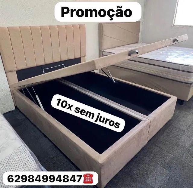 Cama casal bau nova 
