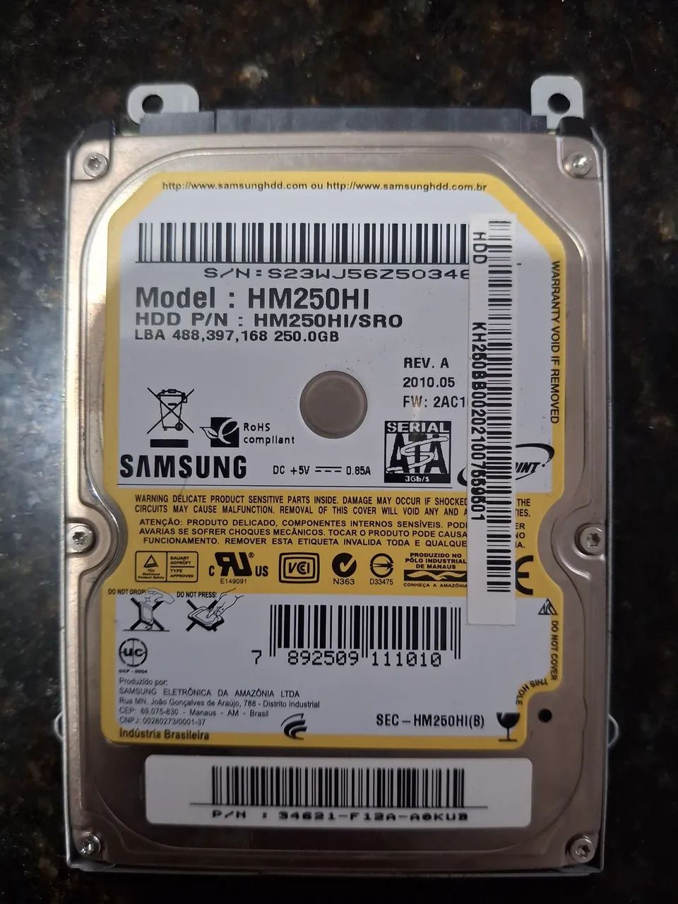 HD notebook 250 gigas - Foto 3