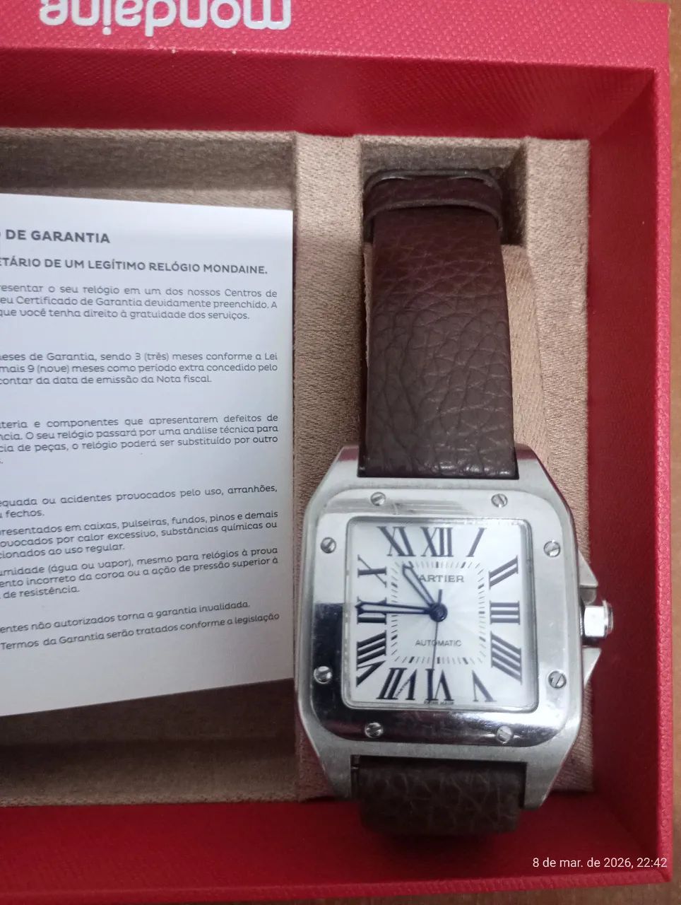 Relógio Cartier santos 100 - Foto 3