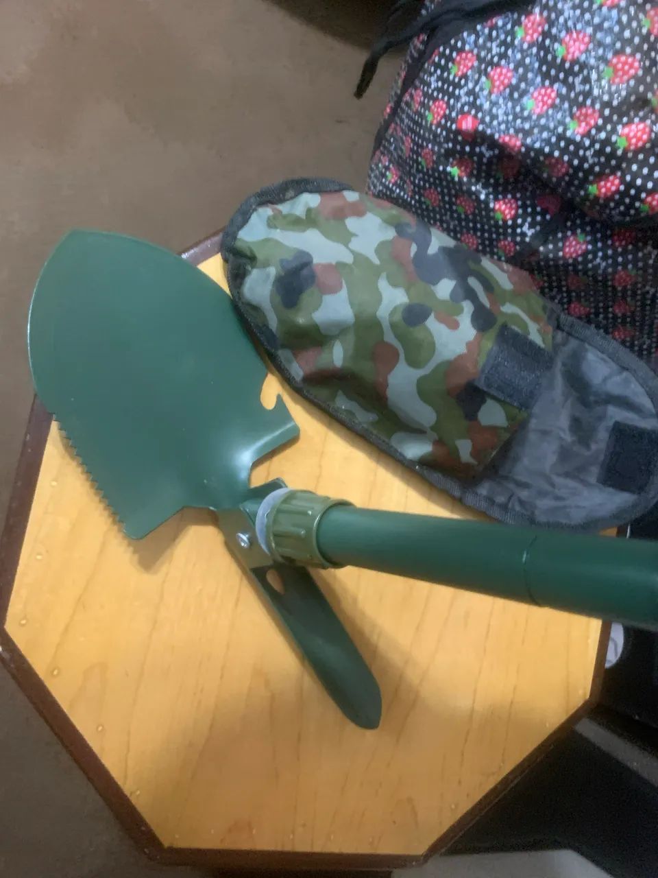 pá dobrável multifuncional acampamento - Foto 3