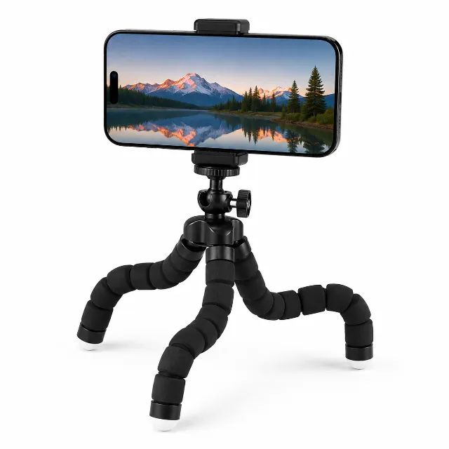 Kit 10 Mini Tripes Flexíveis para Celular e Câmera 360 - Foto 4