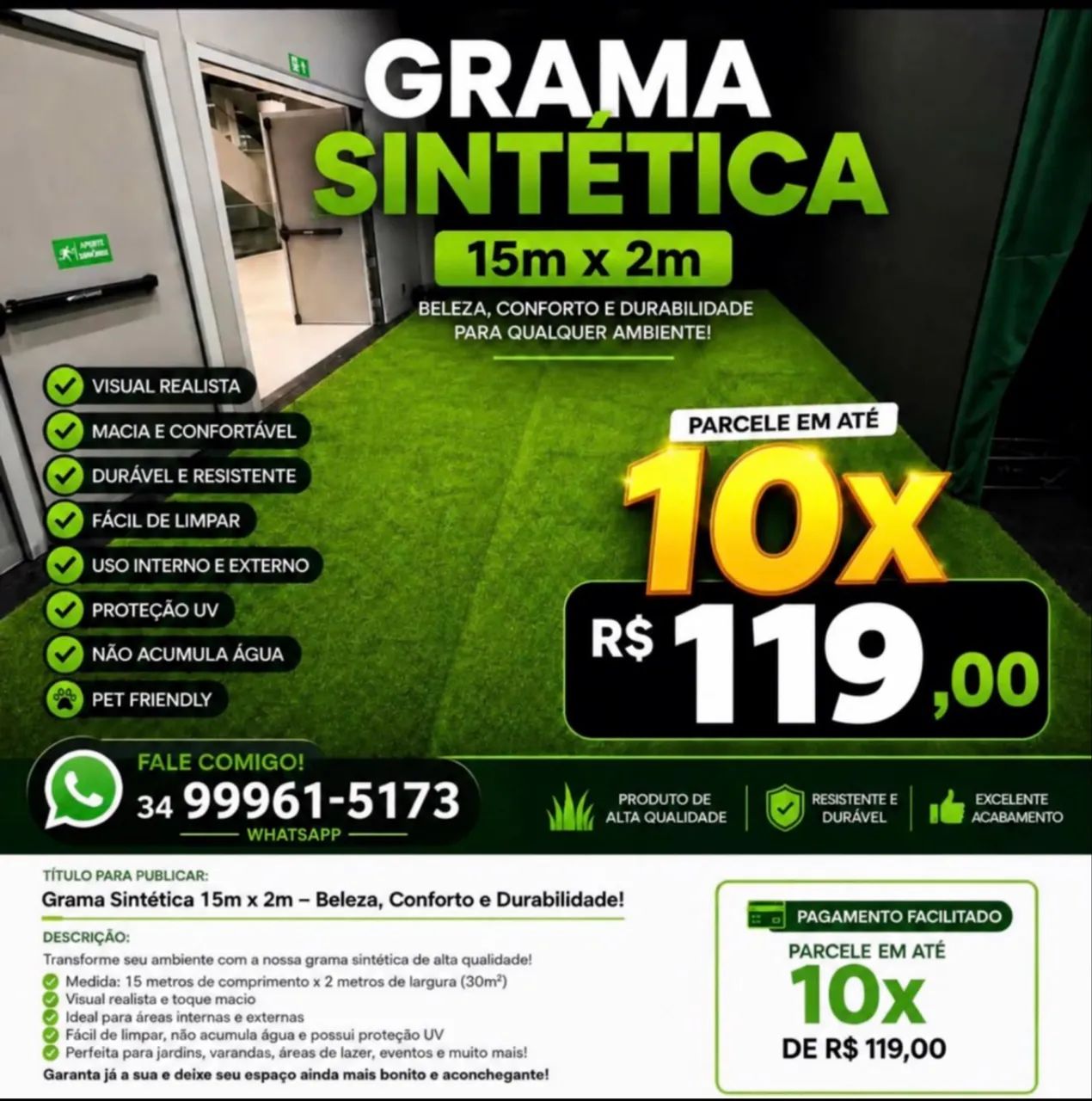 Grama Sintética 