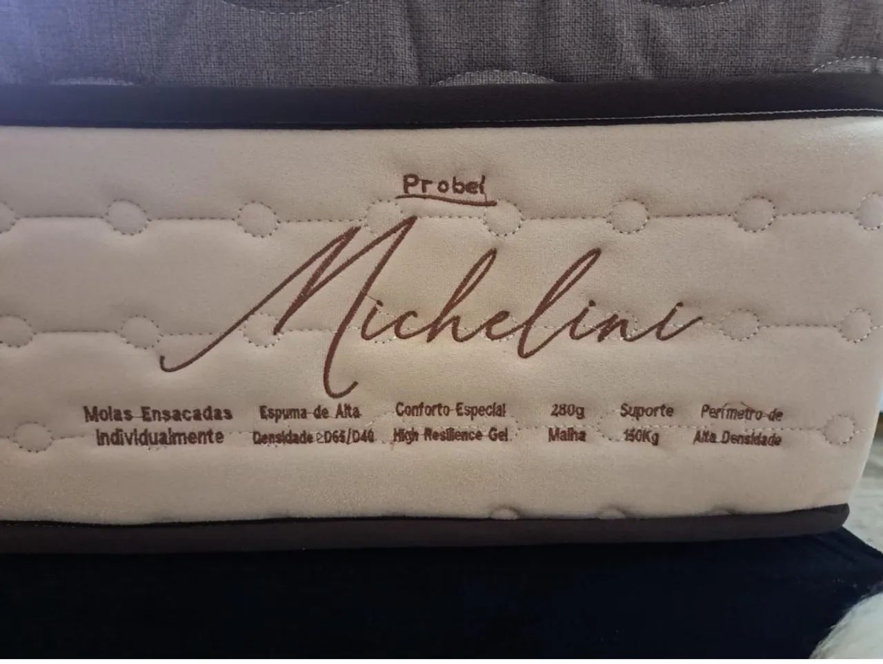 Cama Box Casal + Colchão Probel Micheline Molas ensacadas - Foto 3