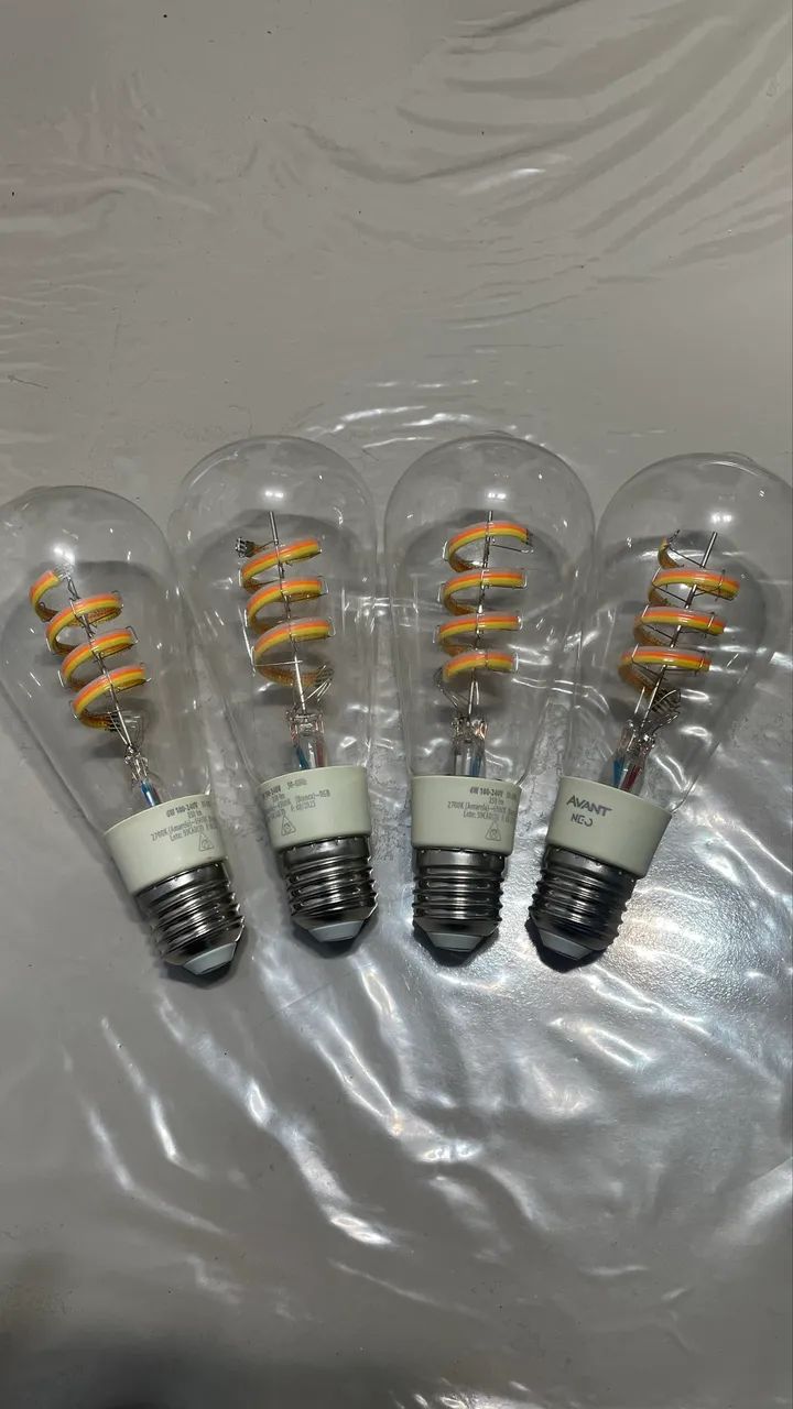 04 Lâmpada Led St64 Inteligente Smart Wifi - Foto 2