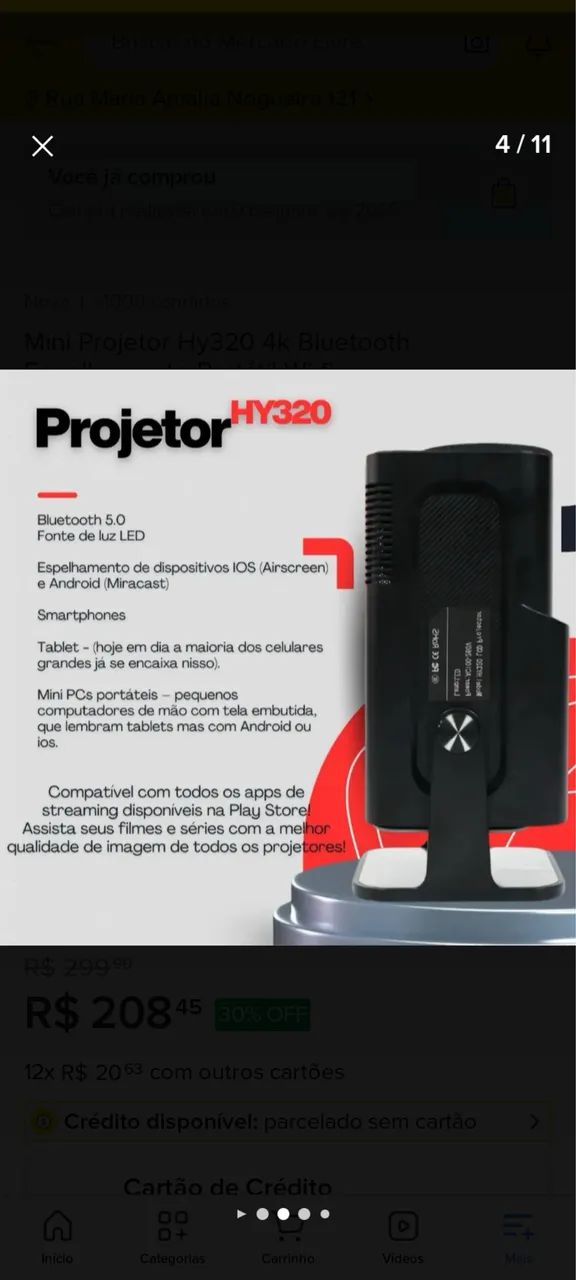Projetor HY320 - Foto 3