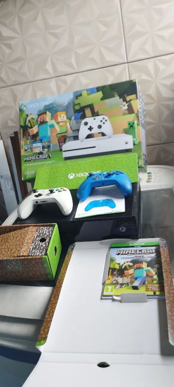 ?Console Xbox One 500GB Linha mini craft (100% original)