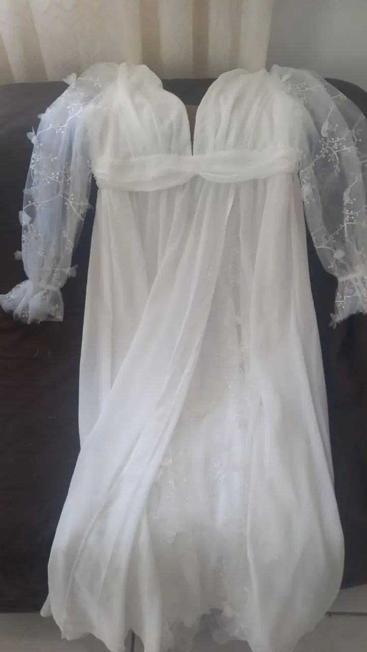 Vestido branco nunca usado - Foto 2