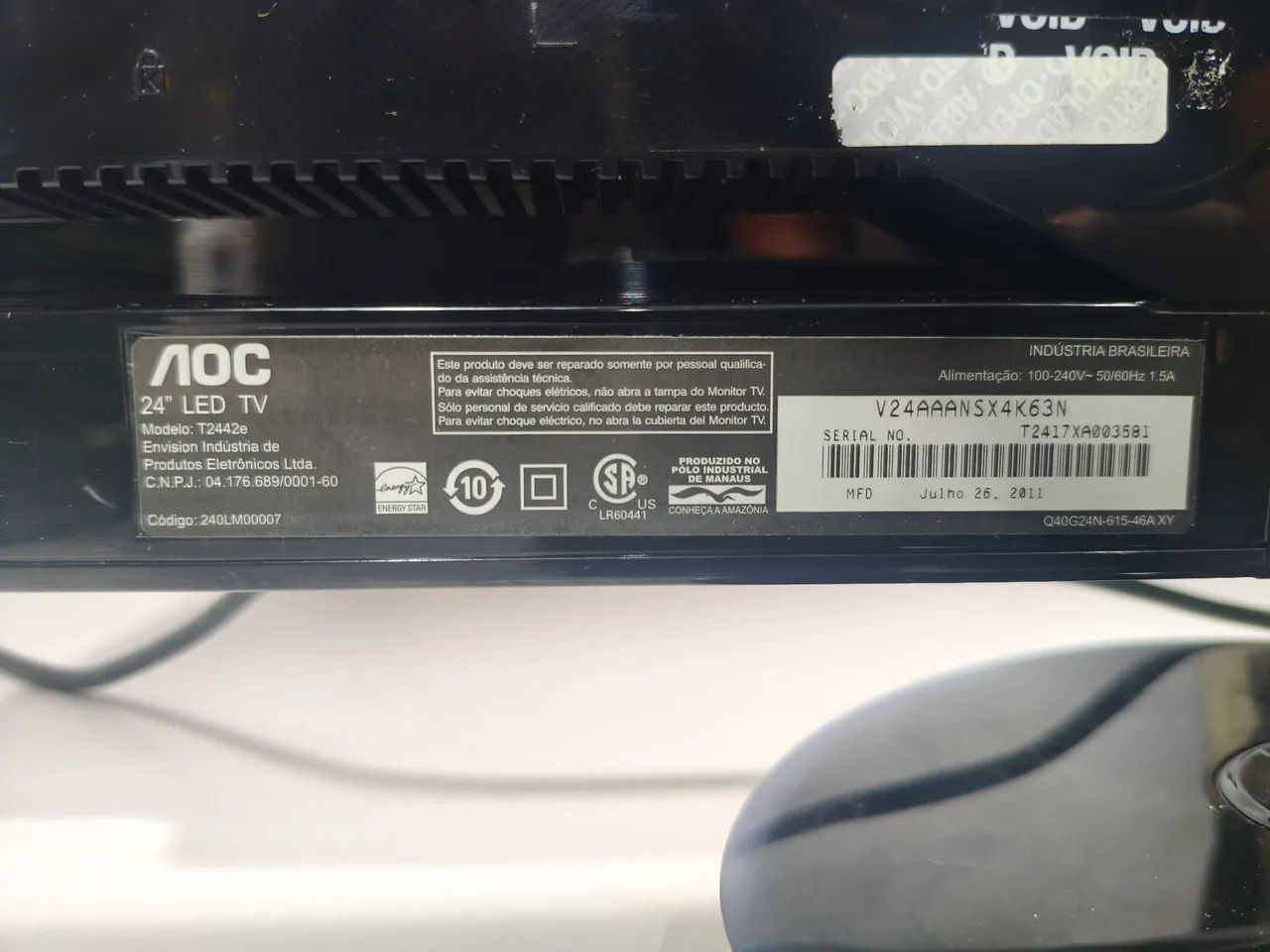 Monitor TV AOC de 24 polegadas. - Foto 4