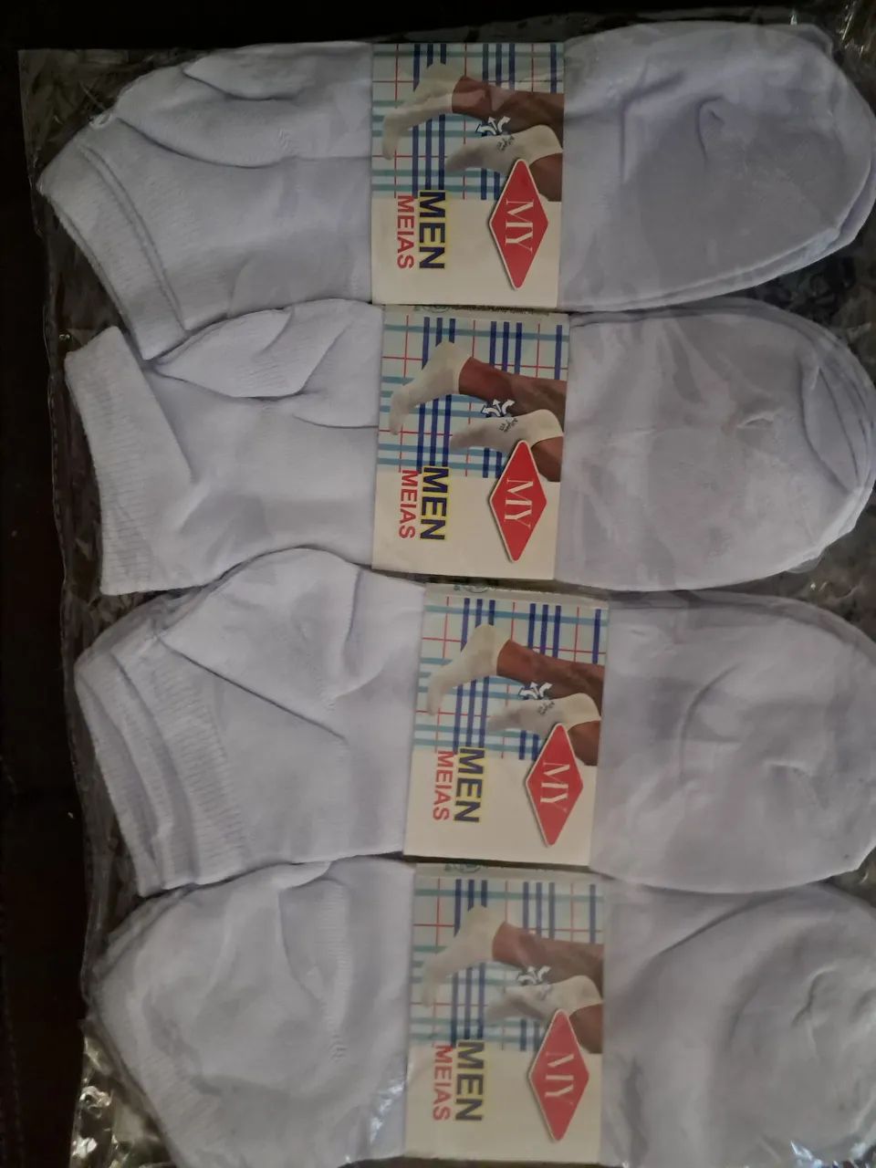 Kit 12 pares de meias cano baixo promocional