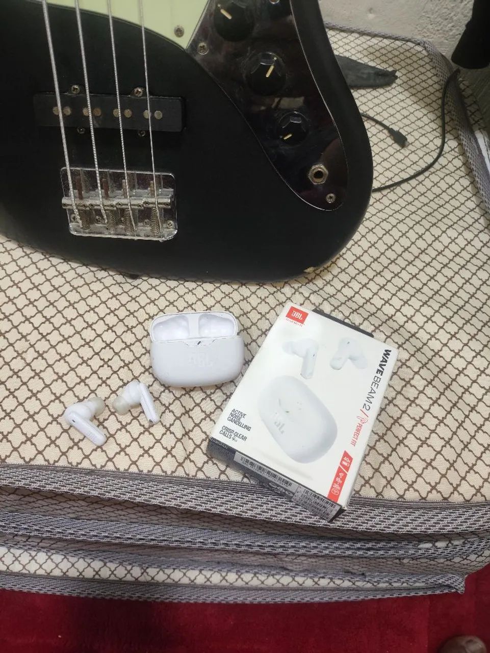 Fone de ouvido bluetooth da jbl original da wave beam2 