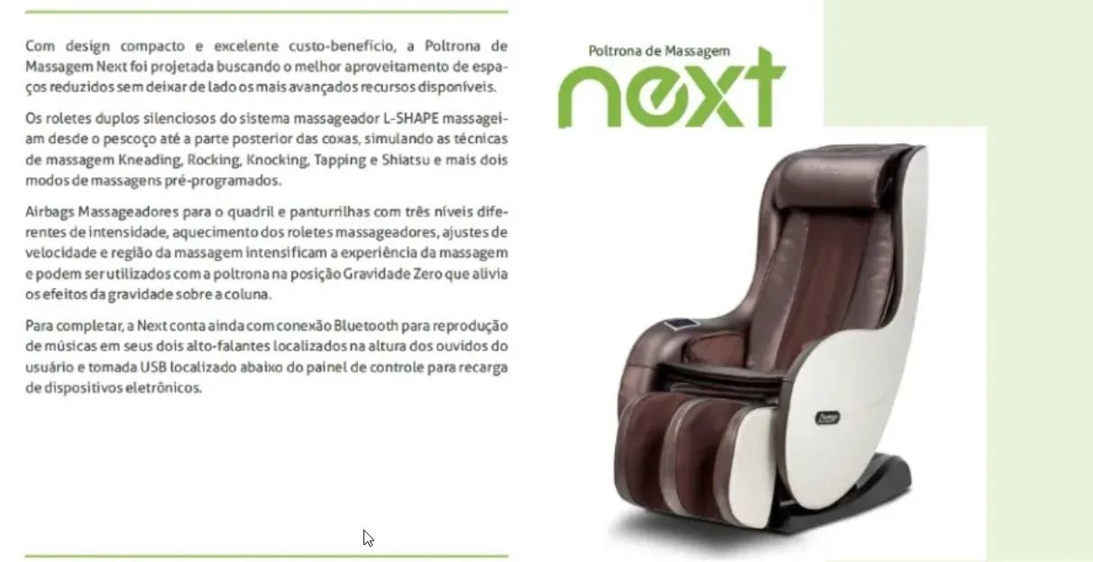Poltrona de Massagem Next  - Foto 2