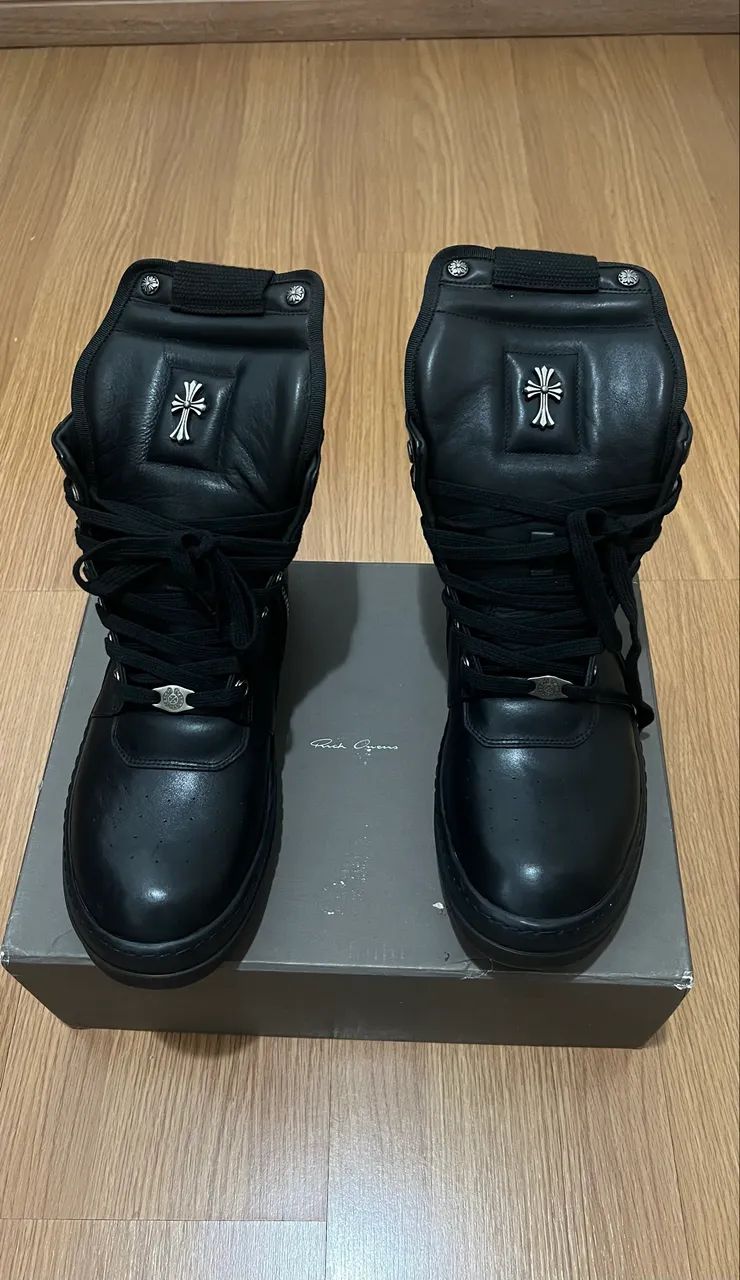 Rick owens geobasket x Chrome Hearts  - Foto 3
