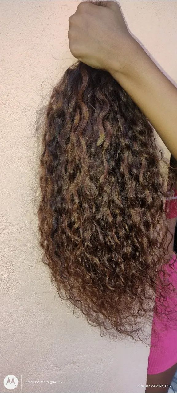 Cabelo humano cacheado 