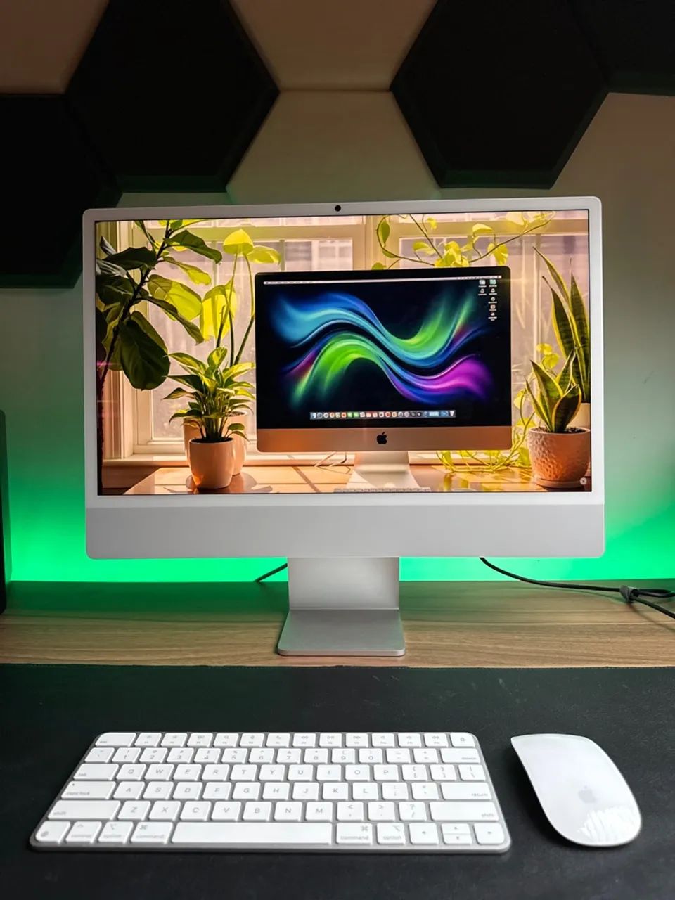 iMac Apple M4 24 polegadas 16GB 256GB + Caixa - Estado de Novo