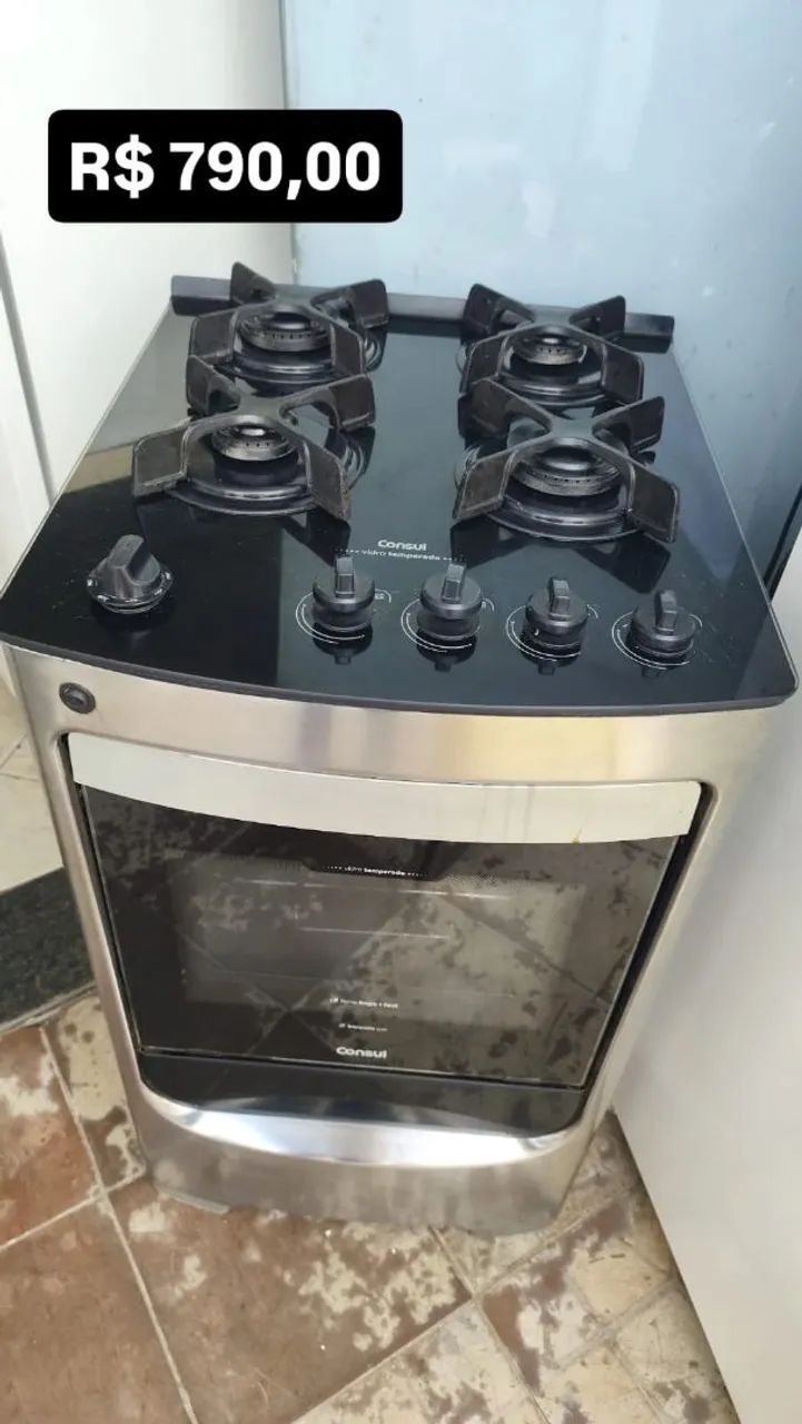 Fogão mesa de vidro 