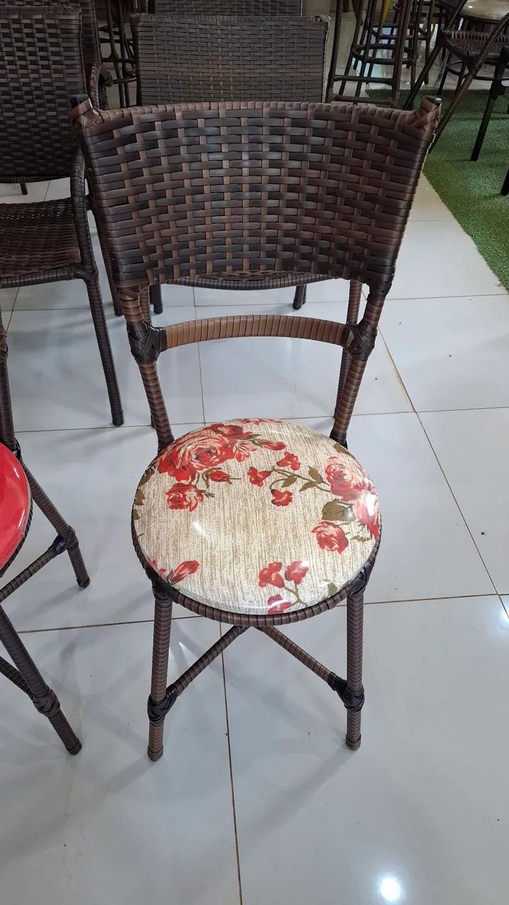 Par de Cadeiras para Mesa Ferro e Junco - Foto 3