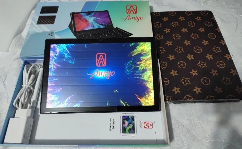 Tablet Amiyo A06 Plus 256GB 8GB RAM 10" Completo com capa e Teclado