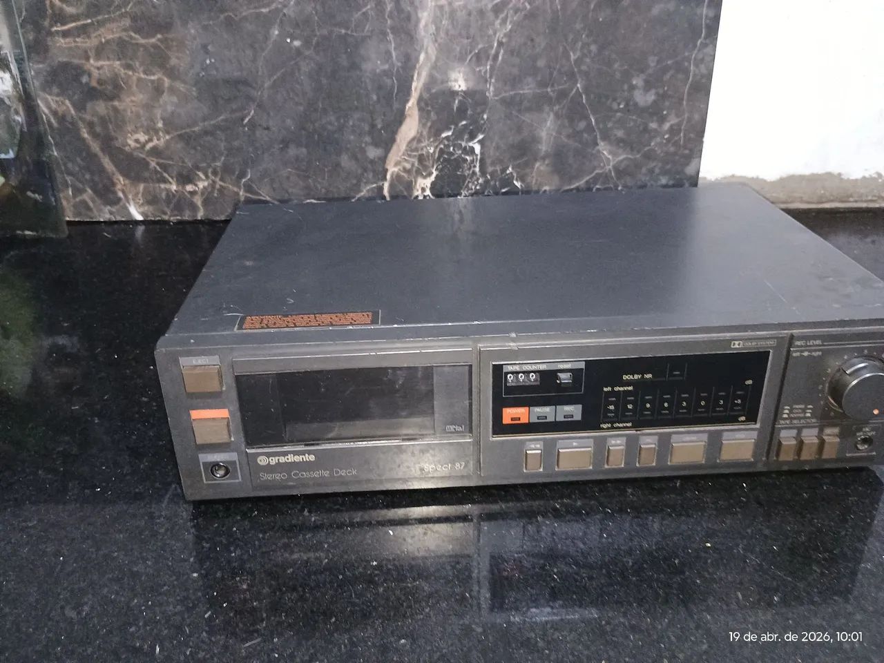 Gradiente Stereo Cassette Deck Spect 87 BK pequenas marcas do tempo ...