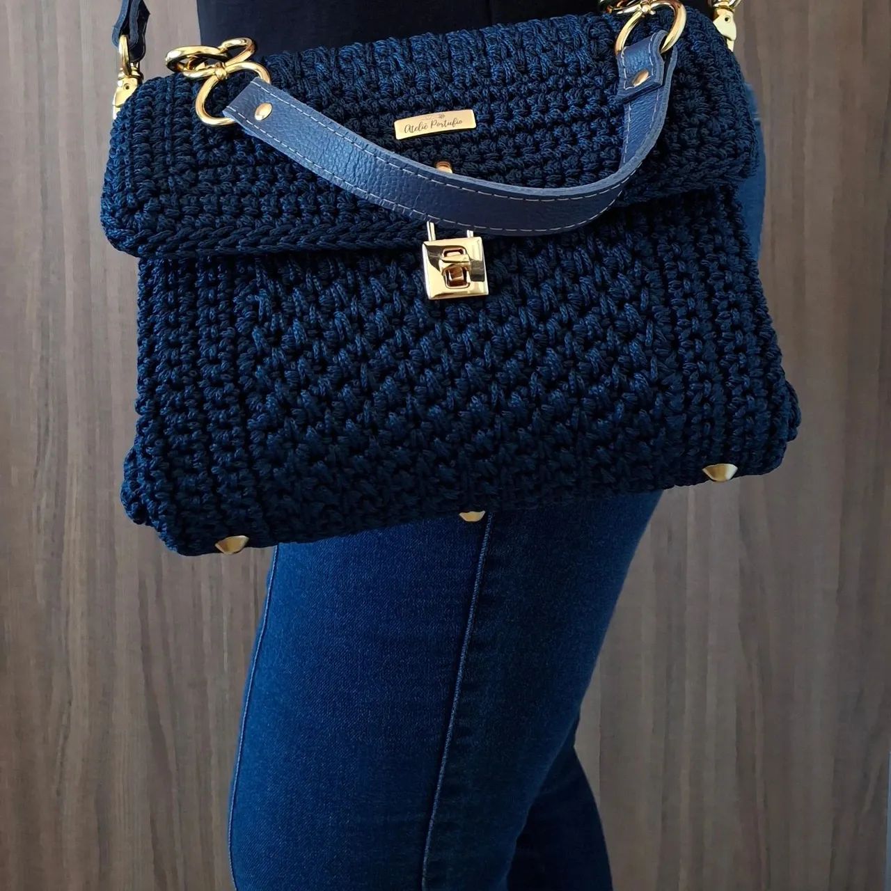 Bolsa de Crochê moderna  - Foto 3