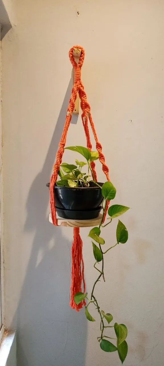 Suporte de plantas macramé  - Foto 3