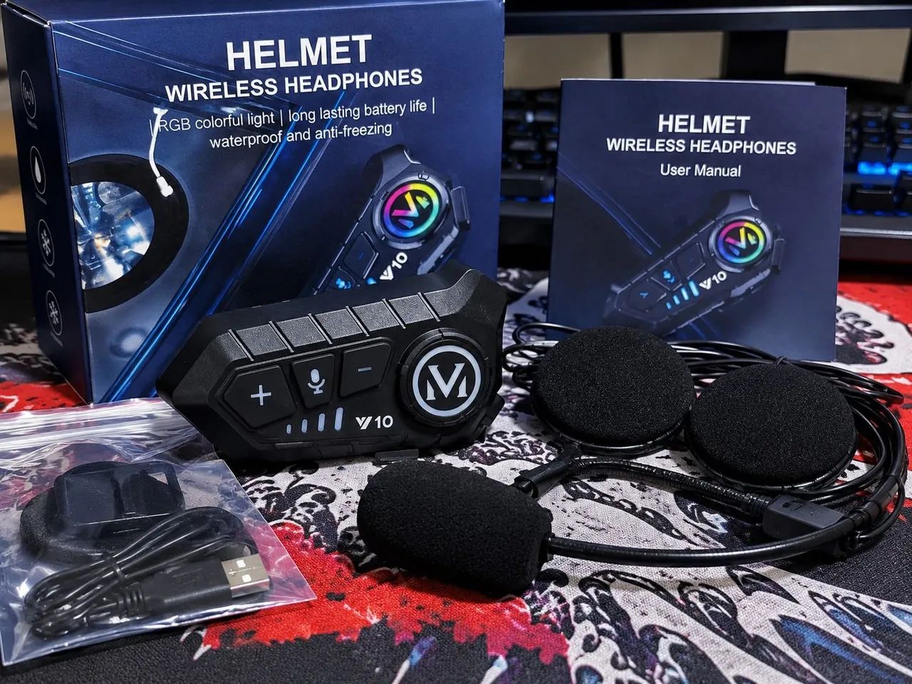 Intercomunicador Bluetooth V10 para Capacete - Foto 2
