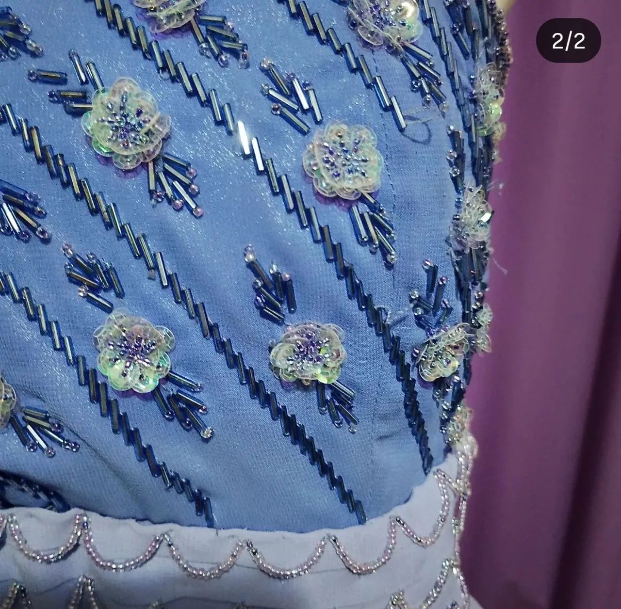 Vestido bordado vintage - Foto 2