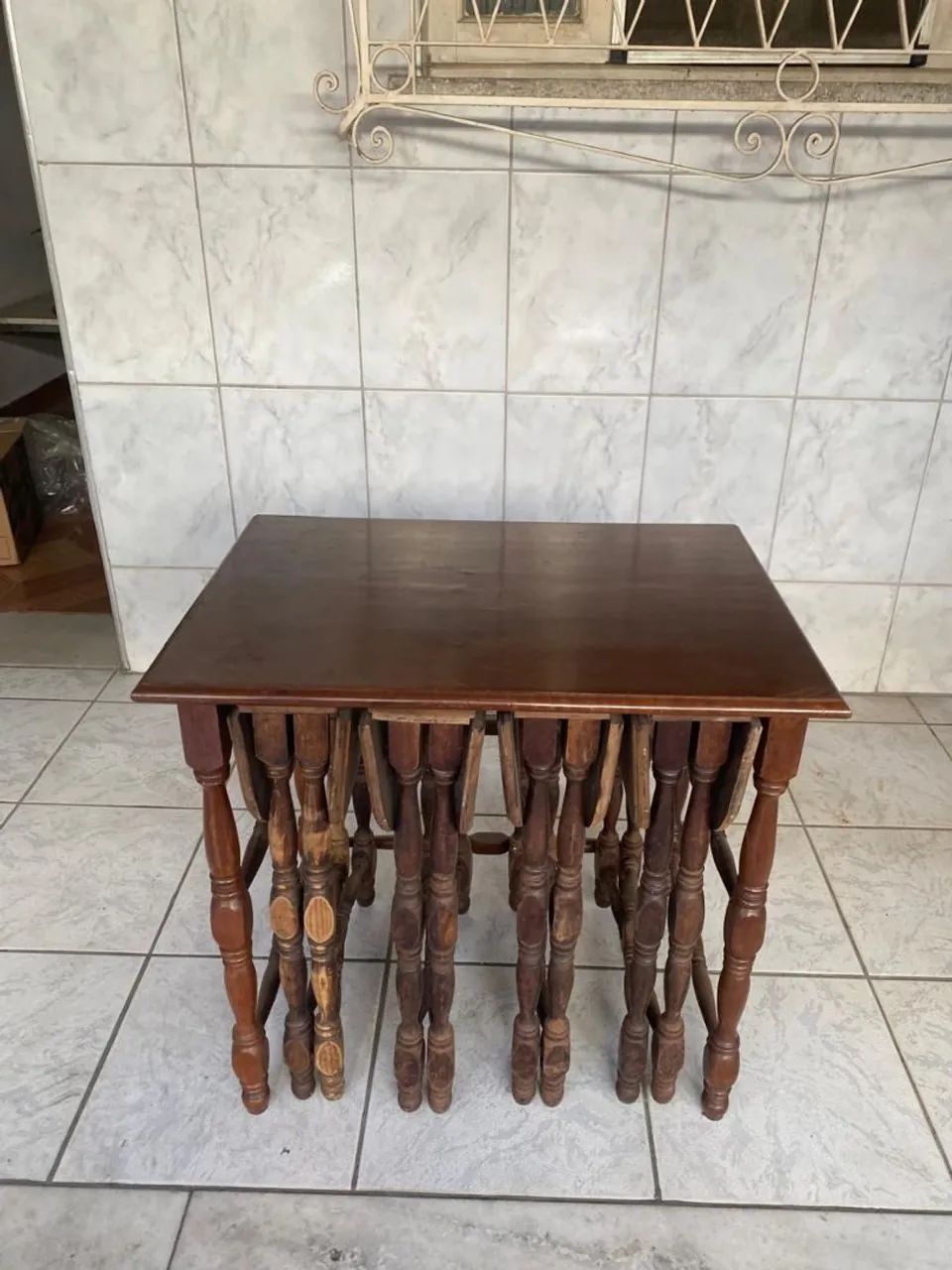 Mesa mãe c/ 4 banqueta - Foto 2
