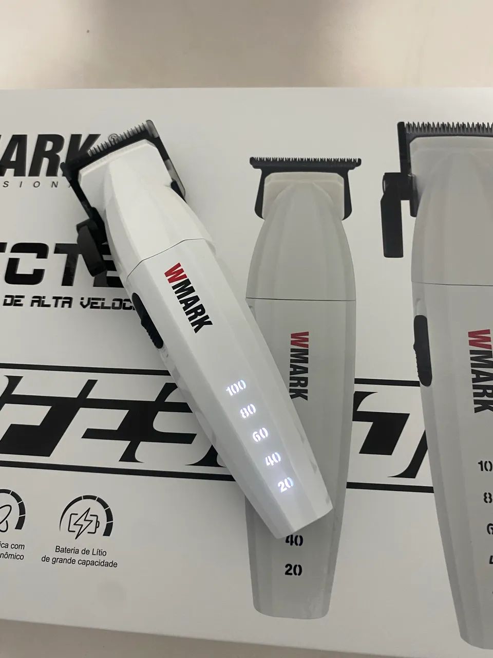 Máquina de cortar cabelo Kit  Wnark Capa lâminas 
