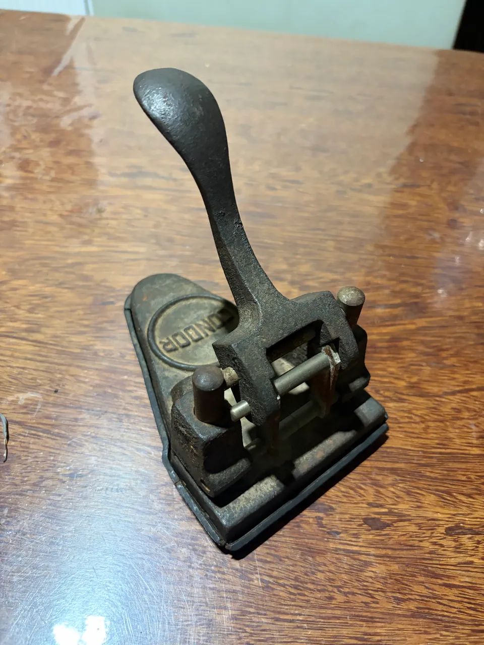 Vintage iron paper punch