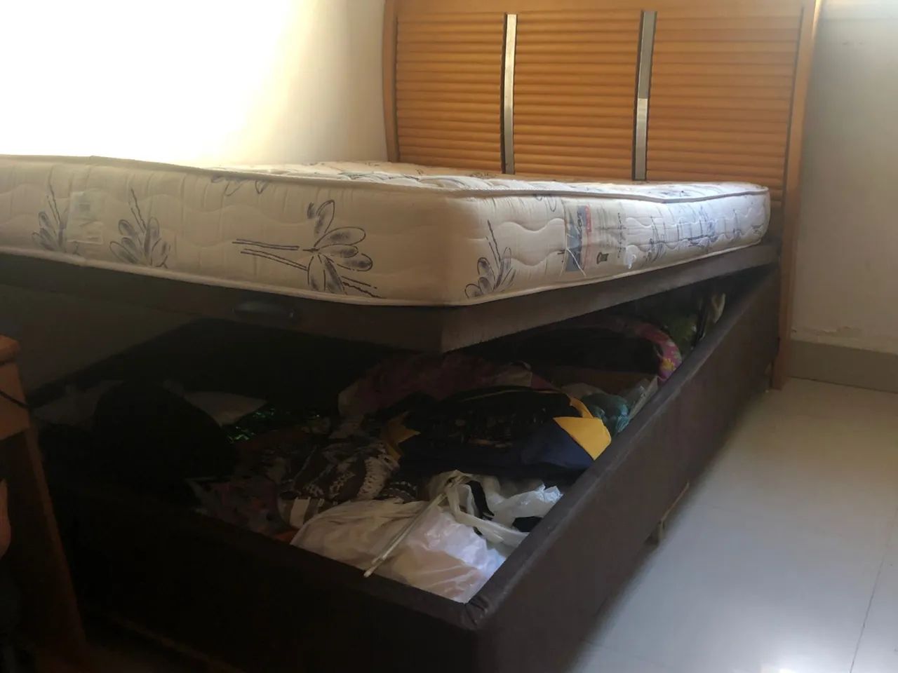 CAMA BOX COM CABECEIRA E COLCHÃO  - Foto 3