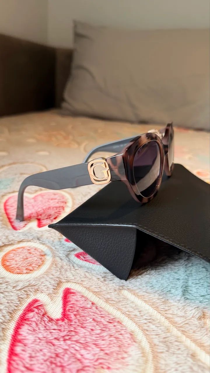 Óculos de sol Guess original marrom tartaruga - Foto 3