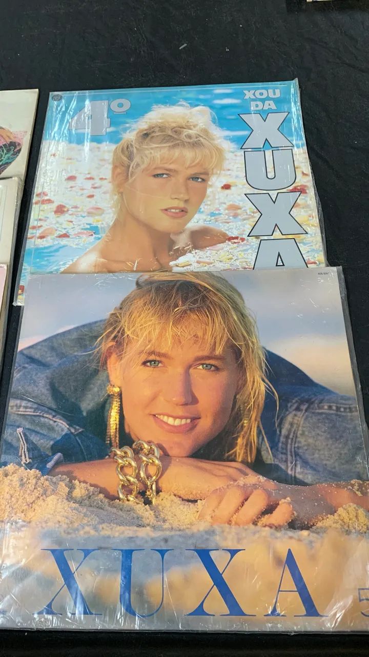 A volta da bela XUXA , de 1986 a 90, 5LPs e 7 dos baixinhos da época 