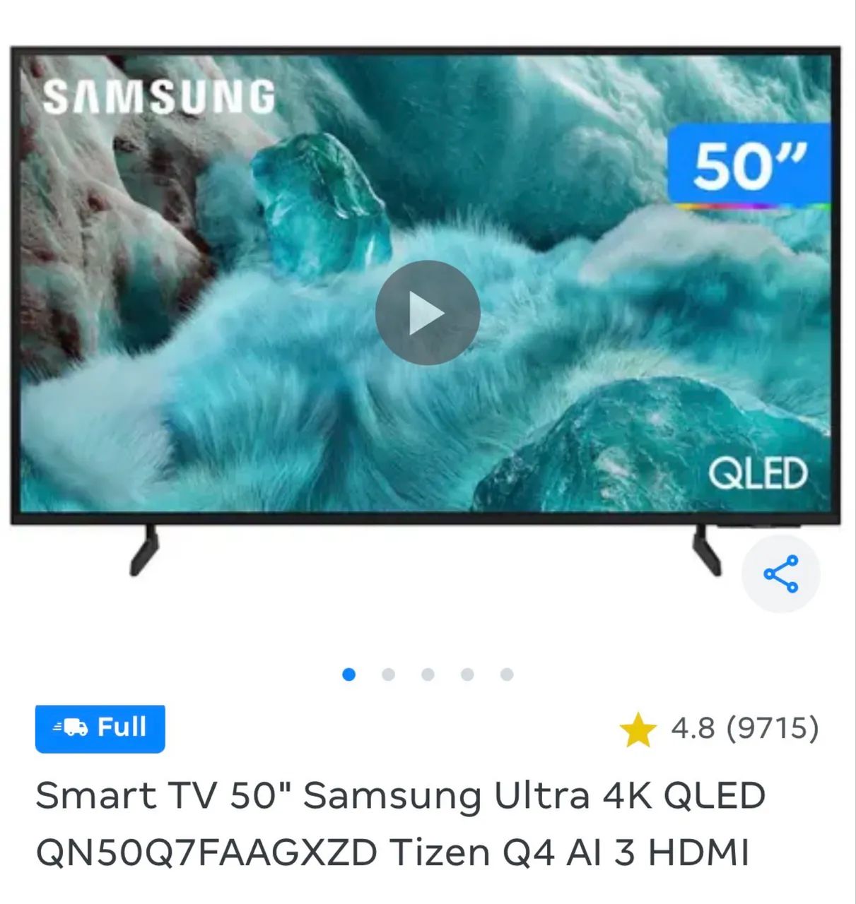 TV SAMSUNG QLED 50