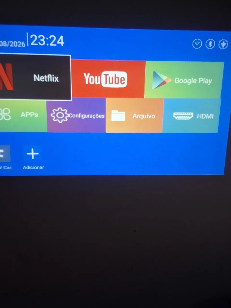 Mini Projetor SmartHY300 Android 4K - Wi-Fi, Bluetooth, HDMI + Caixa e Controle - Foto 2