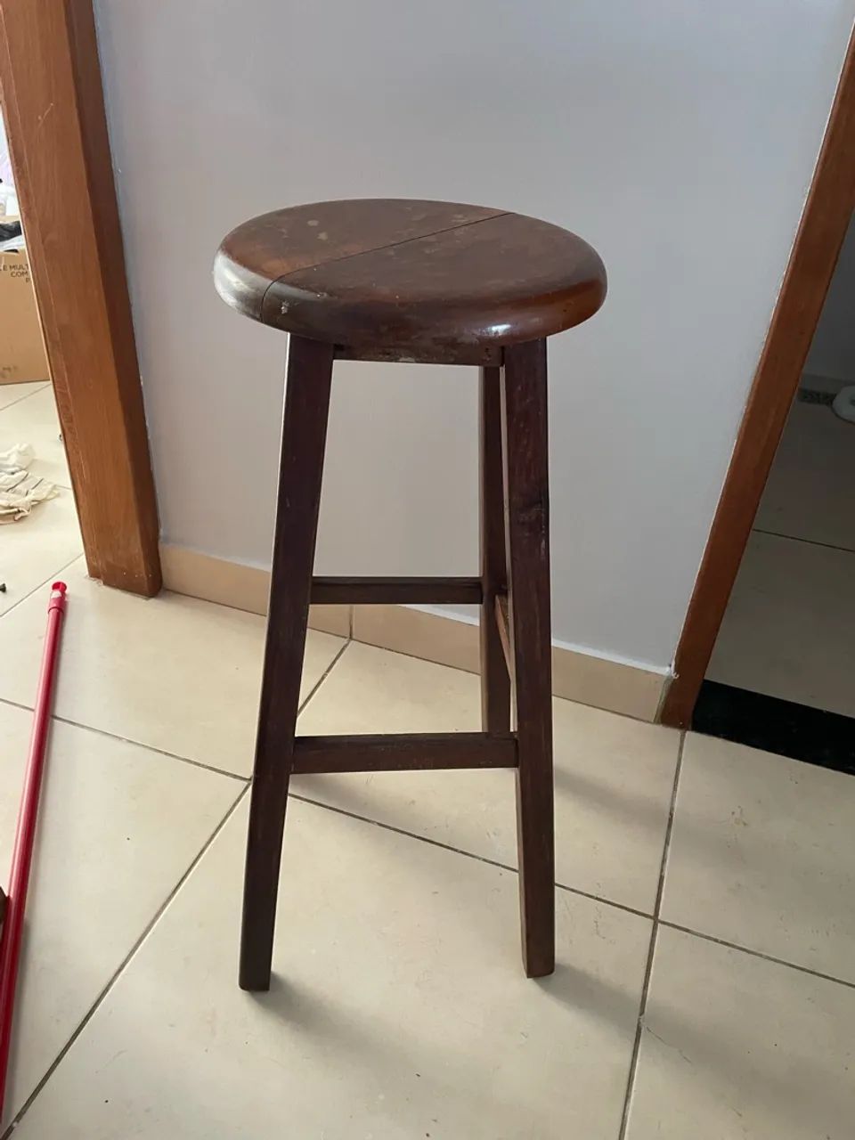 Banqueta alta madeir
