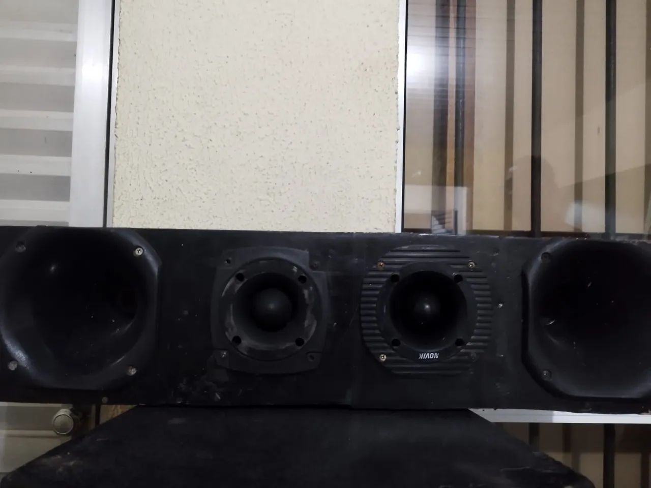 Kit 2 cornetas + Tweeter + Super Tweeter (Marca: Novik)