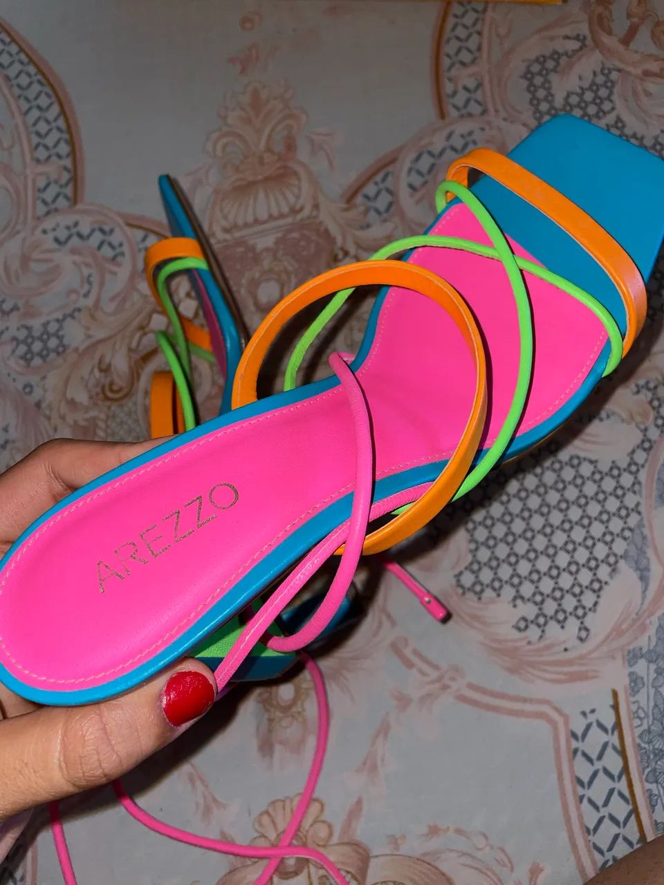 Sandália Arezzo Multicolorida ? Tamanho 38  - Foto 5