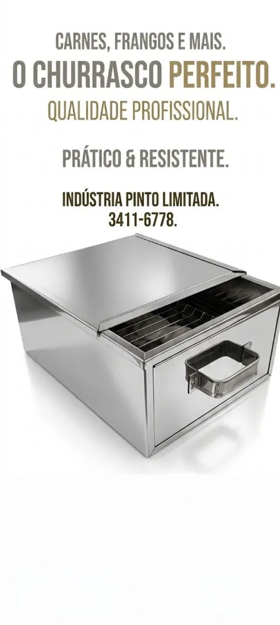 Caixa inox para assar carne  - Foto 4