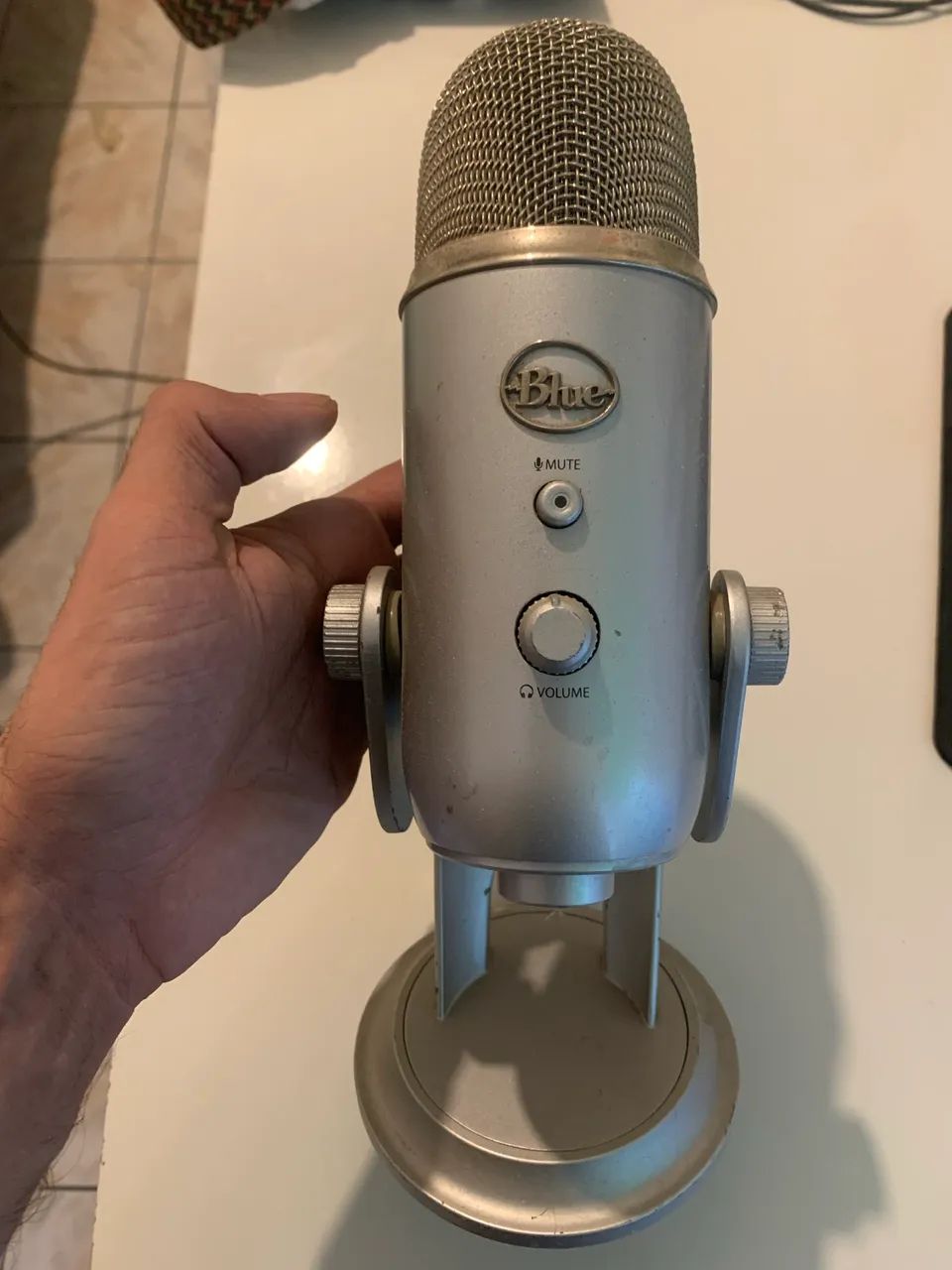 Microfone Blue Yeti USB Silver - Foto 3