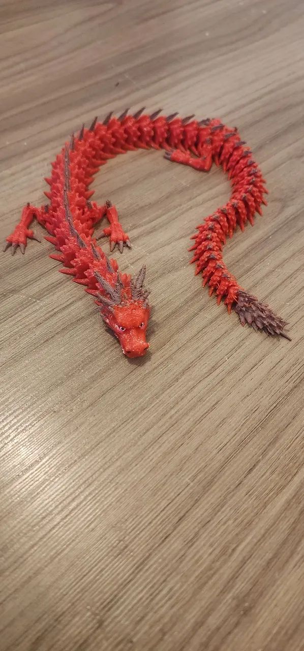 Mini Dragão Articulado 3D 42cm