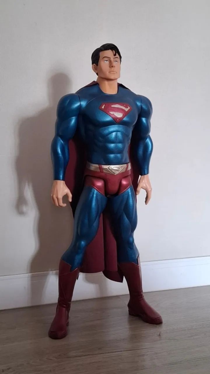 Boneco Superman Returns Custom Brandon Routh 75cm 2006 Mattel - Foto 2
