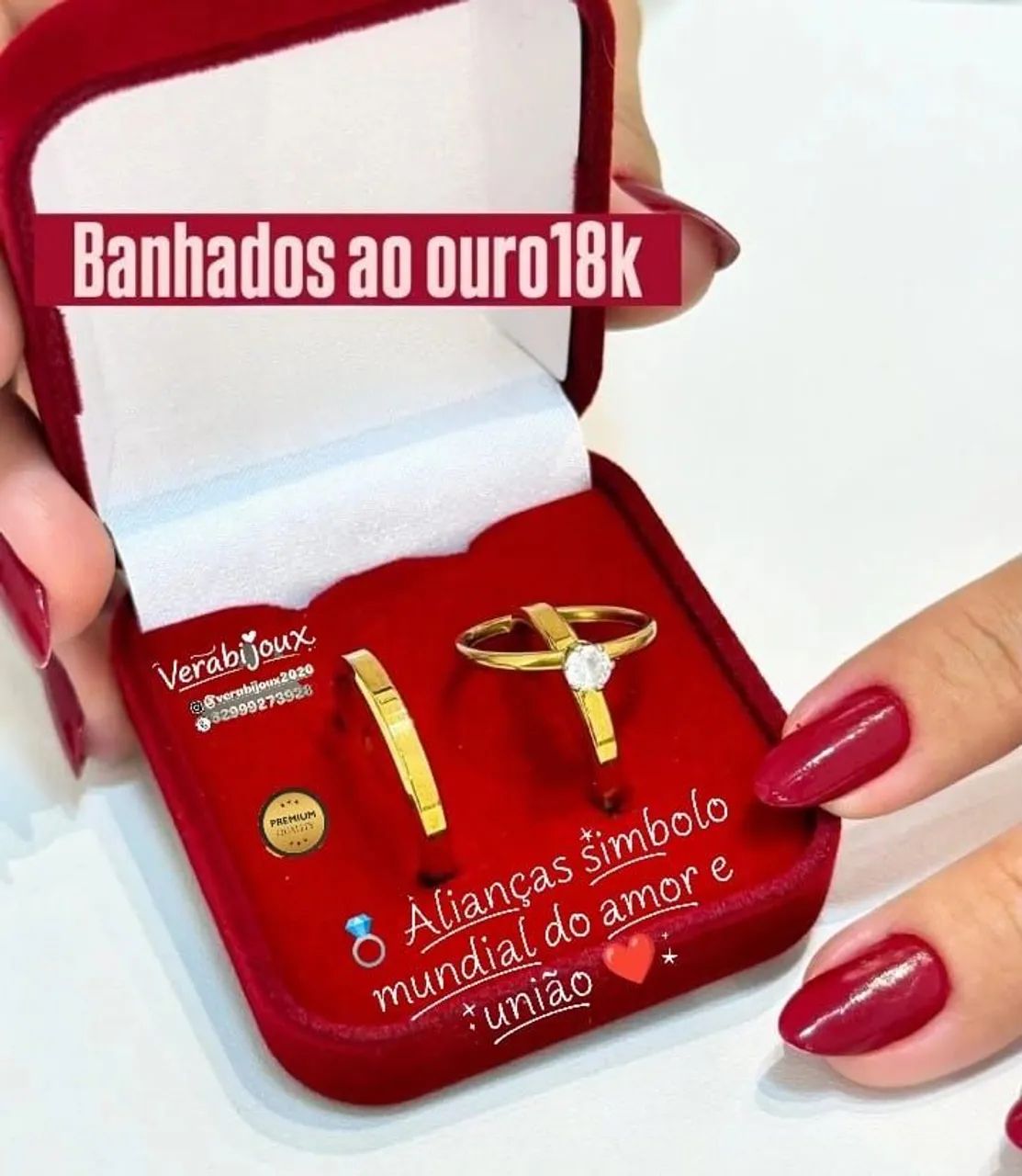 KIT TRIO DE ALIANÇAS PARA NOIVADO E CASAMENTO  - Foto 2