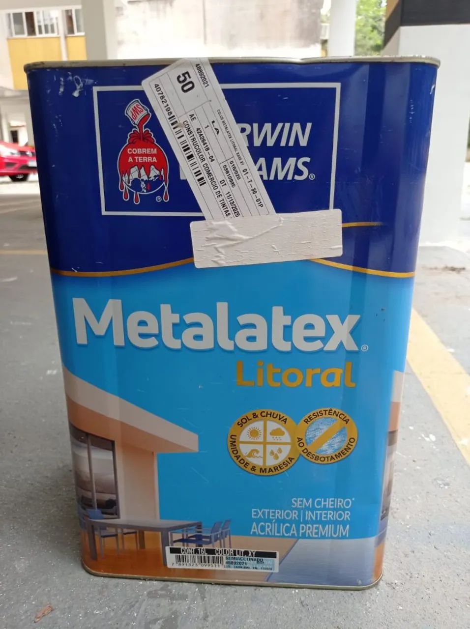 Tinta Premium anti desbotamento cor chapéu cinza 