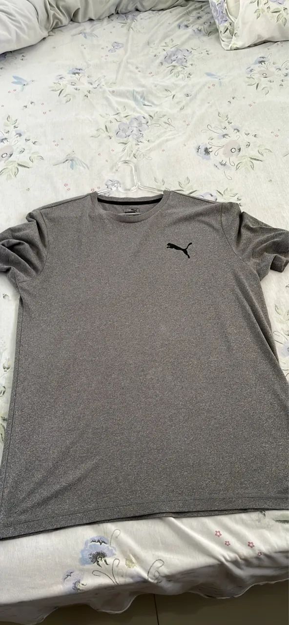 Camiseta Puma Original Cinza Treino / Academia / Casual - Foto 3