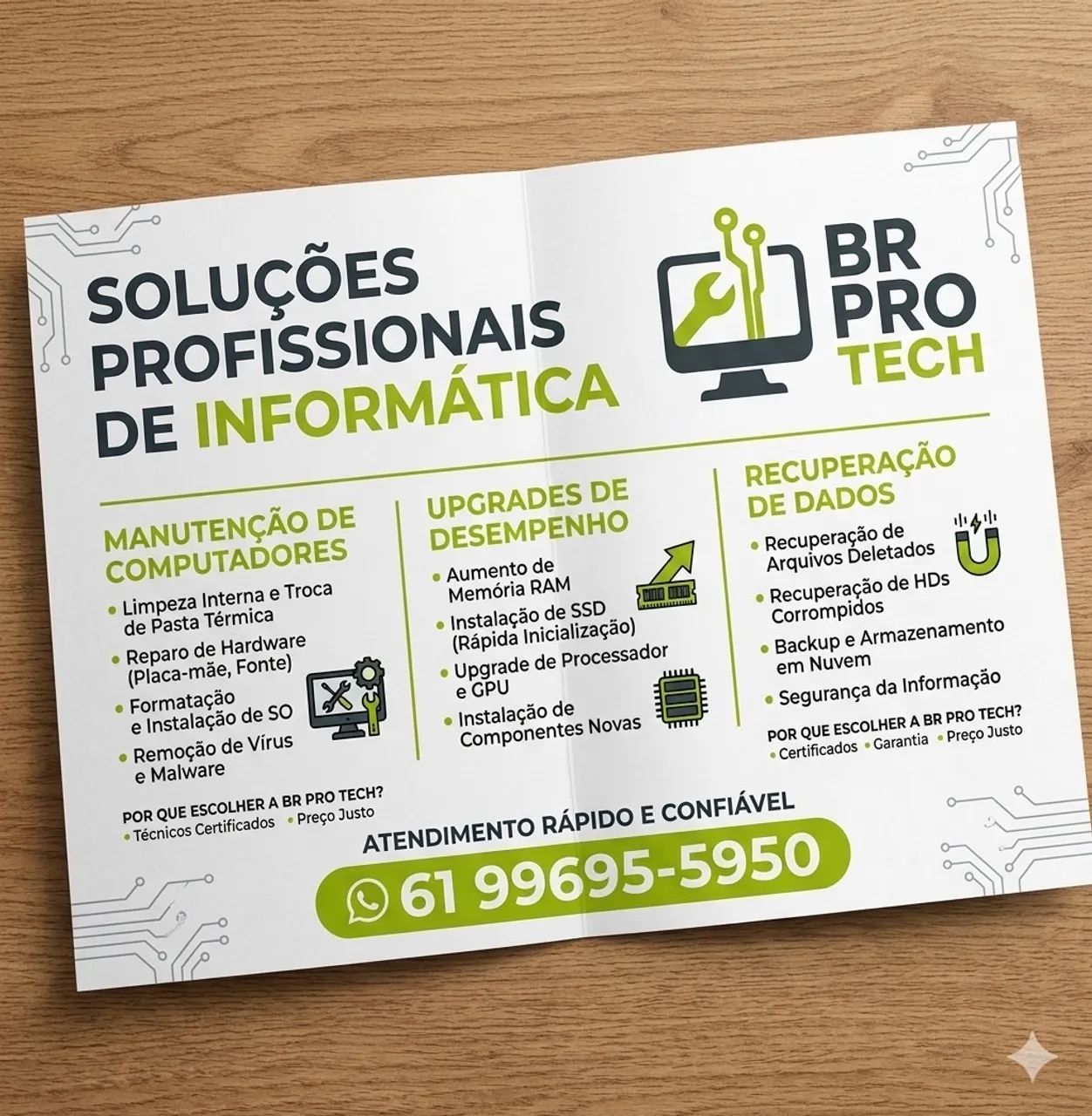 Manutenção de Computadores e Notebooks - Busco em Casa (DF) - Foto 2