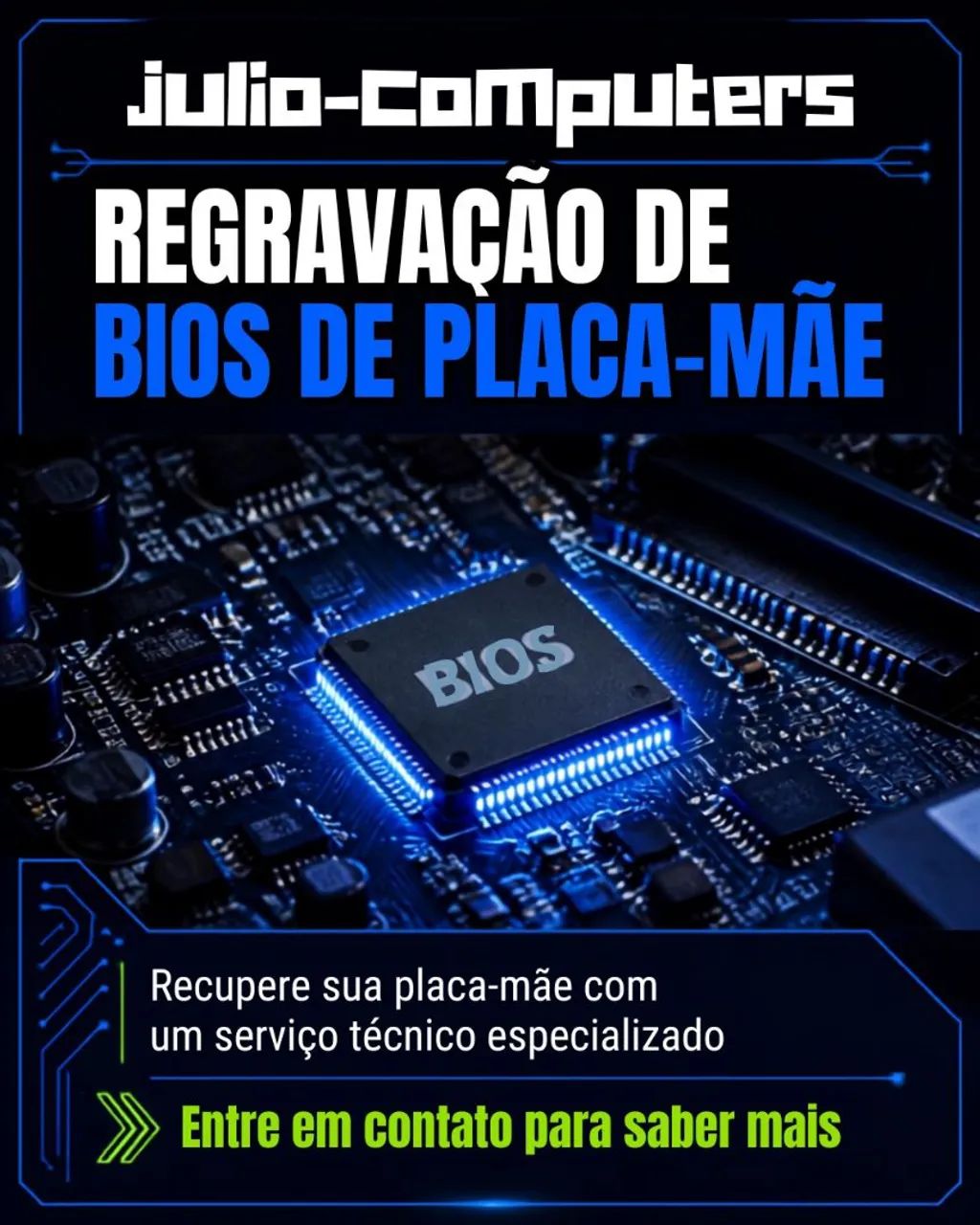 Regravação Bios placa mãe 