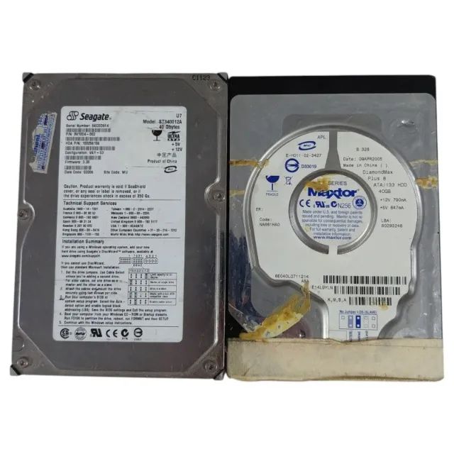 Lote de 2 HDD de 40GB no Estado
