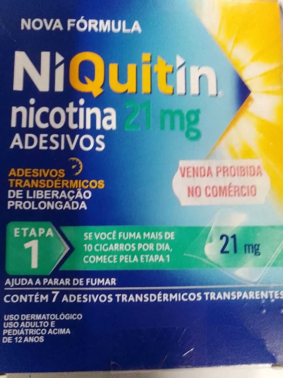 ADESIVOS NIQUITIN DE 14 E 21 MG 
