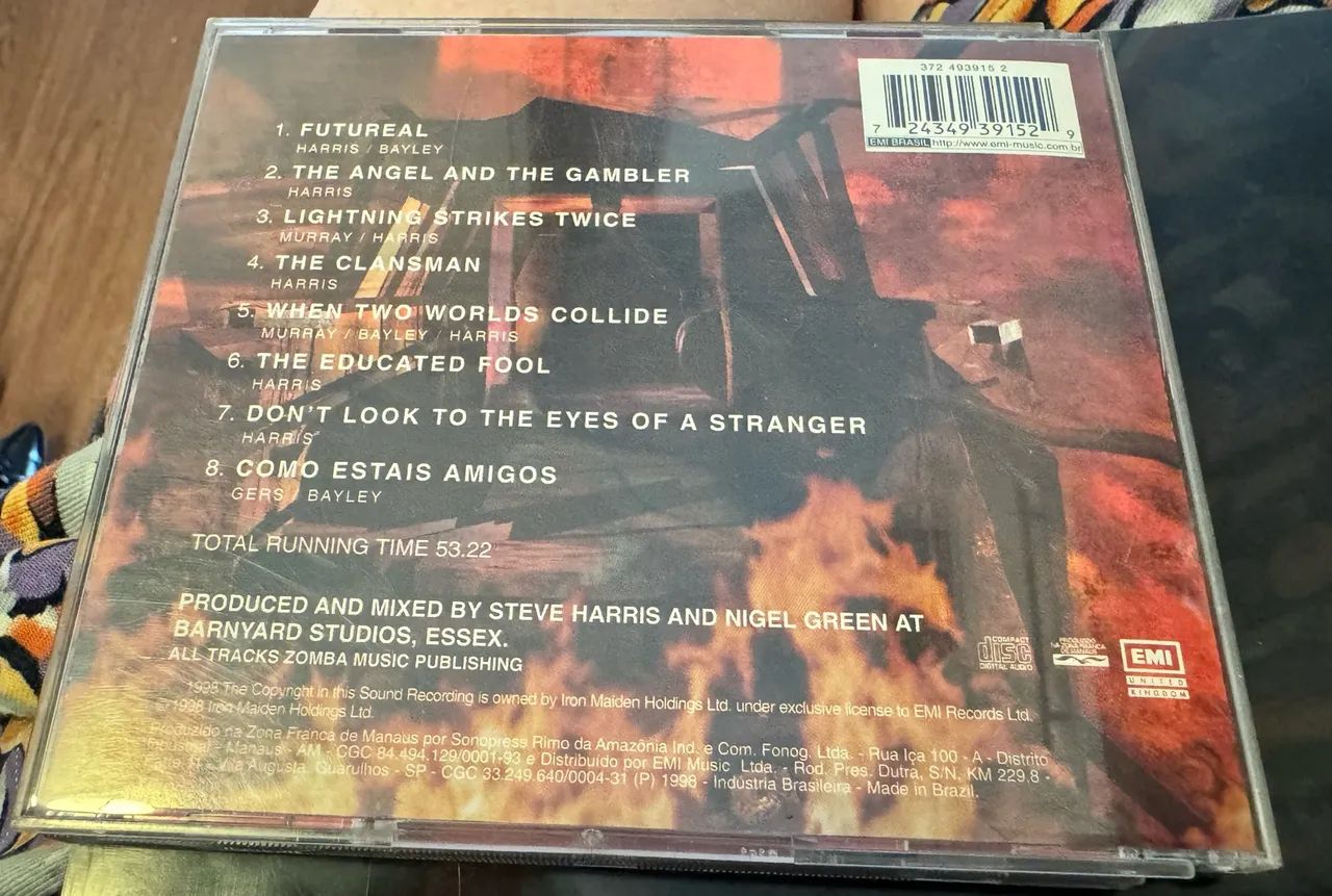 CD Iron Maiden - Virtual XI (1998) Original EMI Nacional - Foto 3