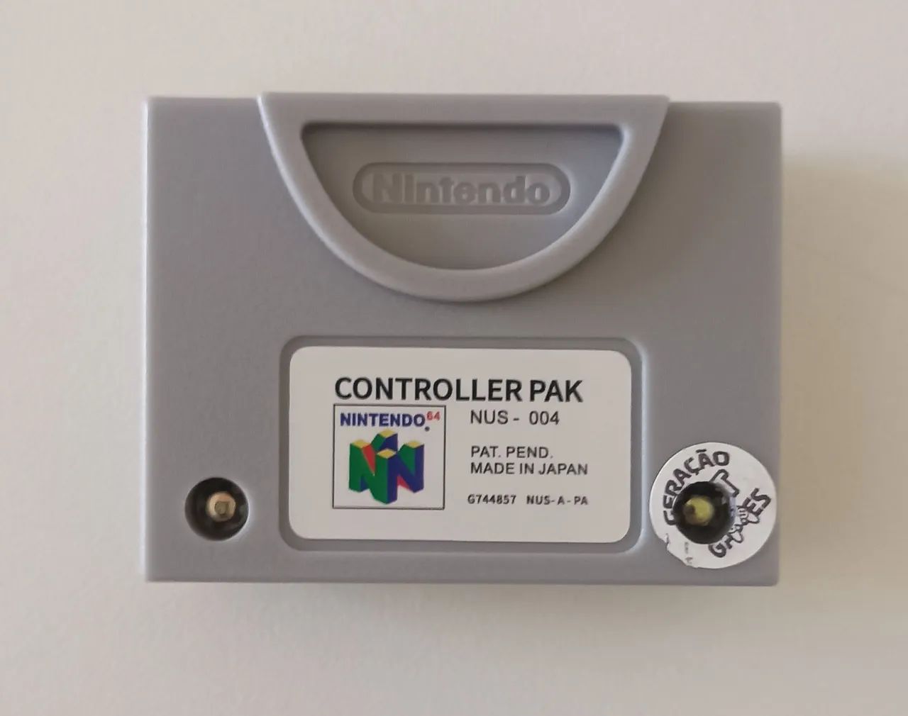 Controller Pak. Nintendo 64
